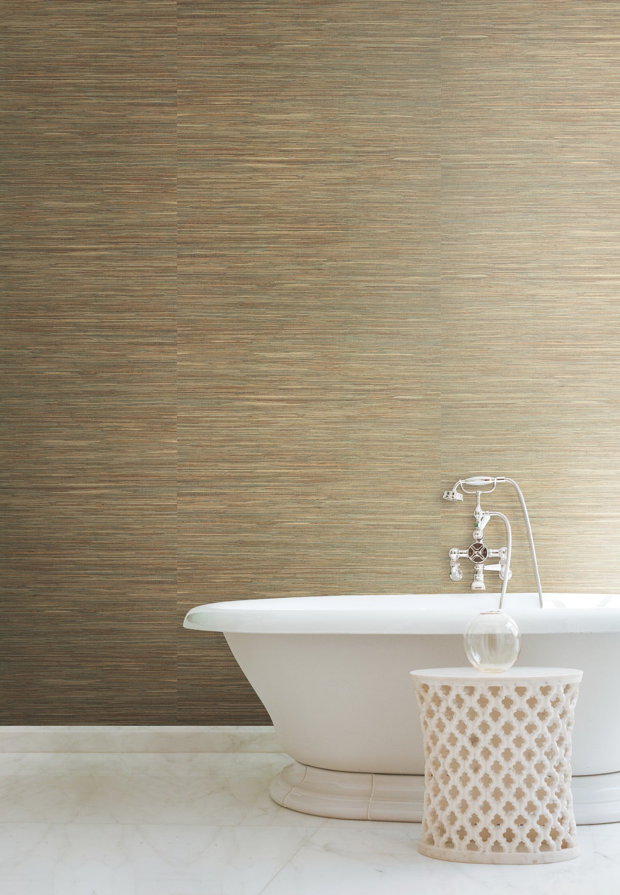 York NZ0795 Raw Jute Green Wallpaper