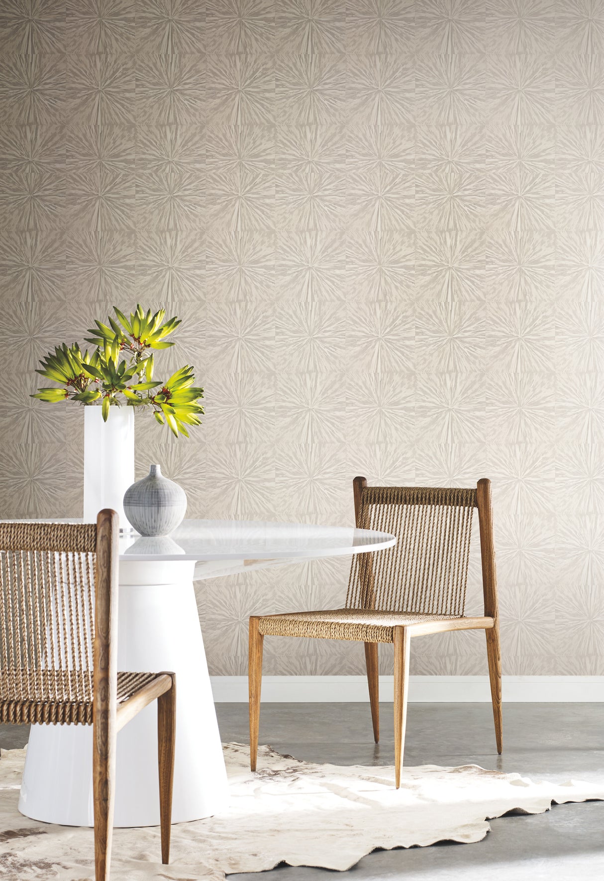 York OG0503 Squareburst Light Yellow Wallpaper