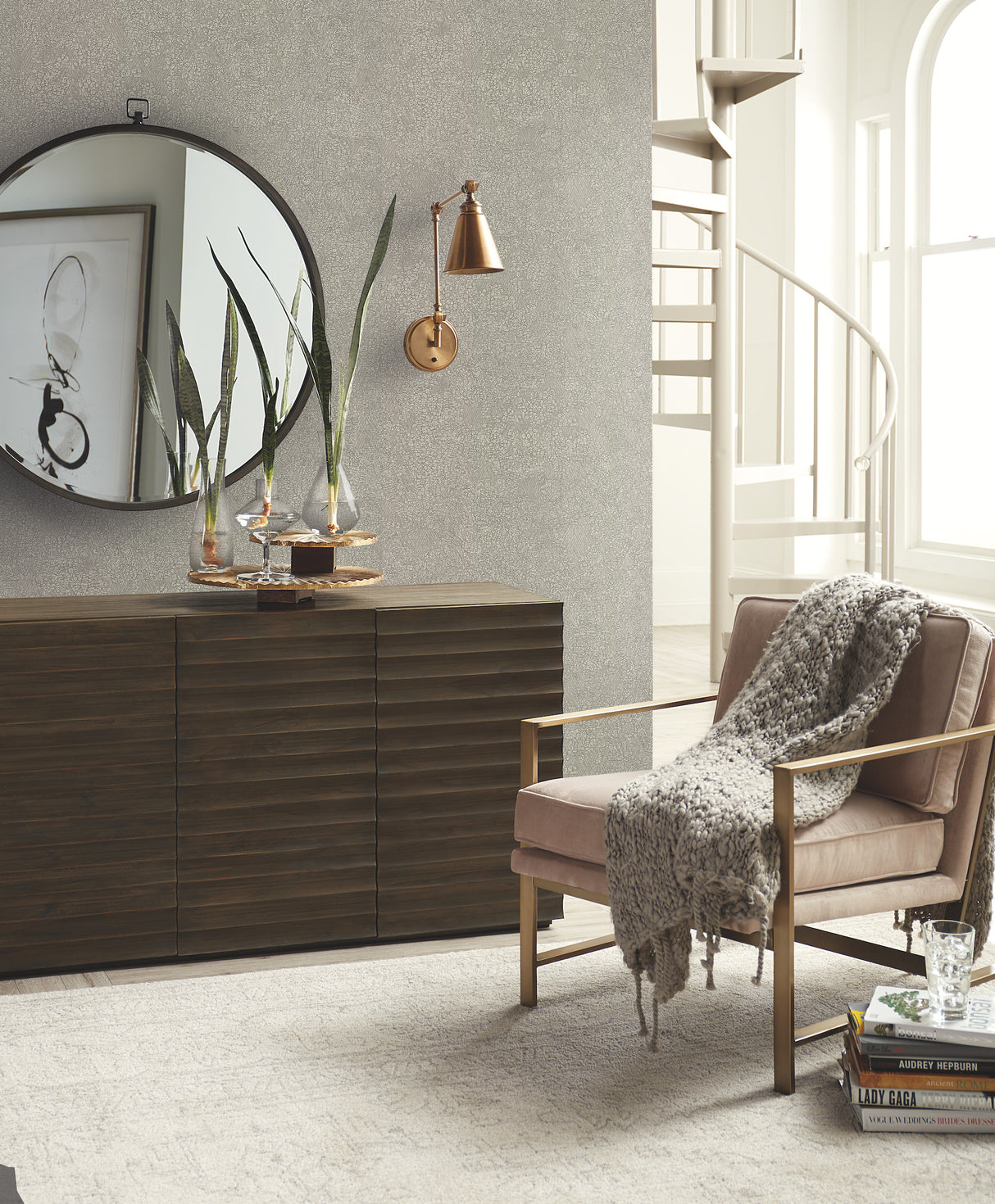 York OG0511 Weathered Light Grey Wallpaper