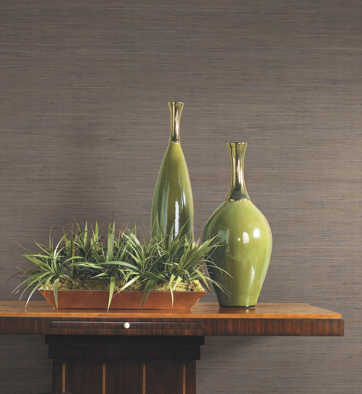 York OG0516 Threaded Jute Brown Wallpaper