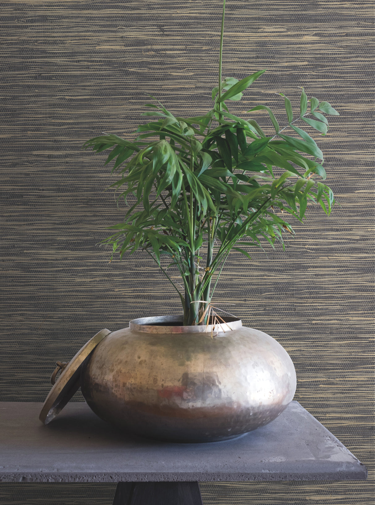 York OG0520 Threaded Jute Navy Wallpaper