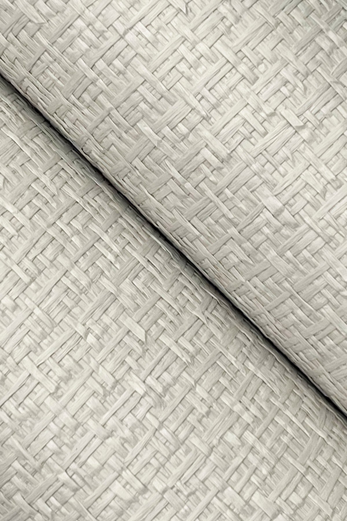 York OG0525GV Tatami Weave Pale Grey Wallpaper