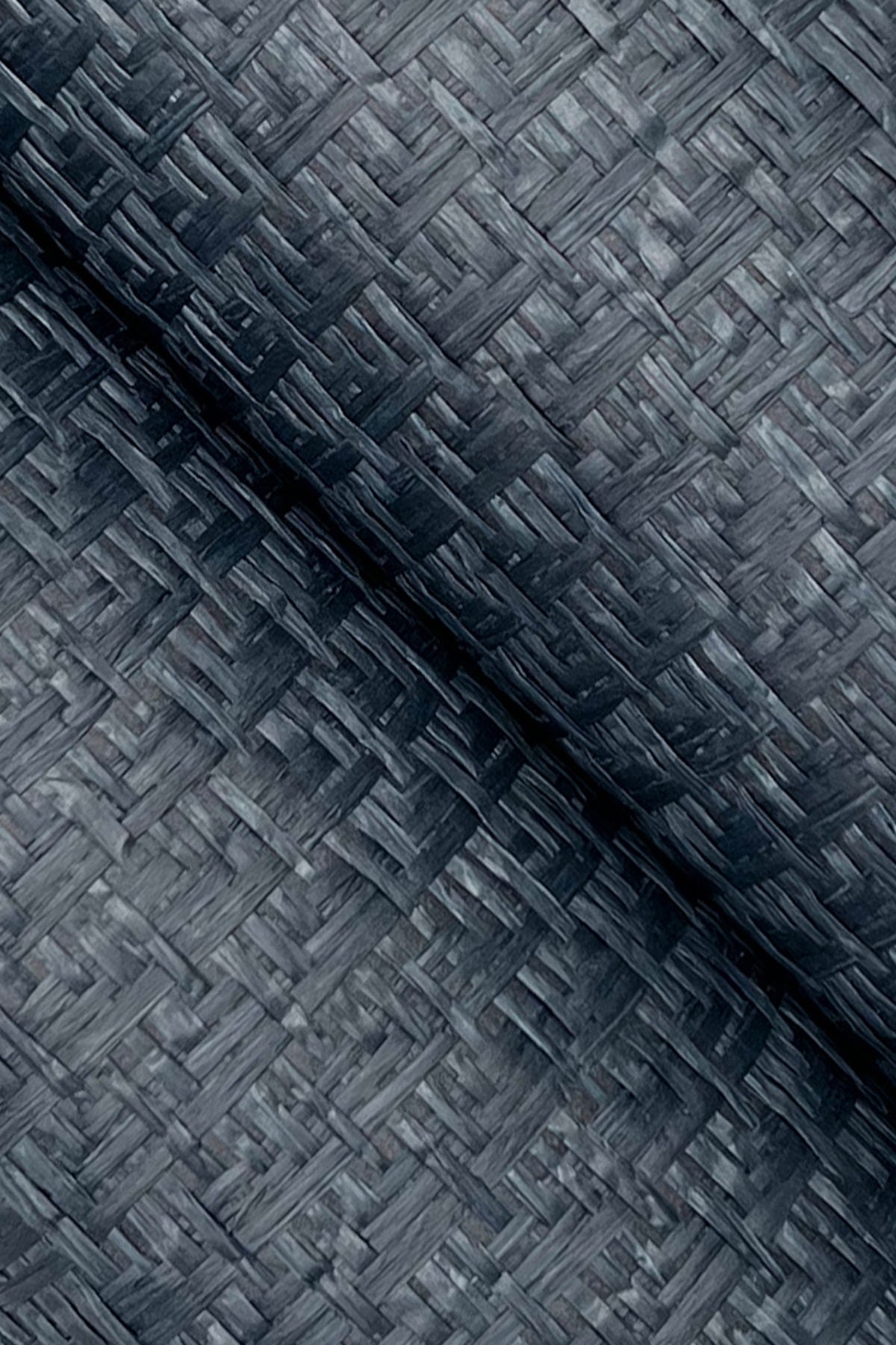 York OG0529GV Tatami Weave Navy Wallpaper