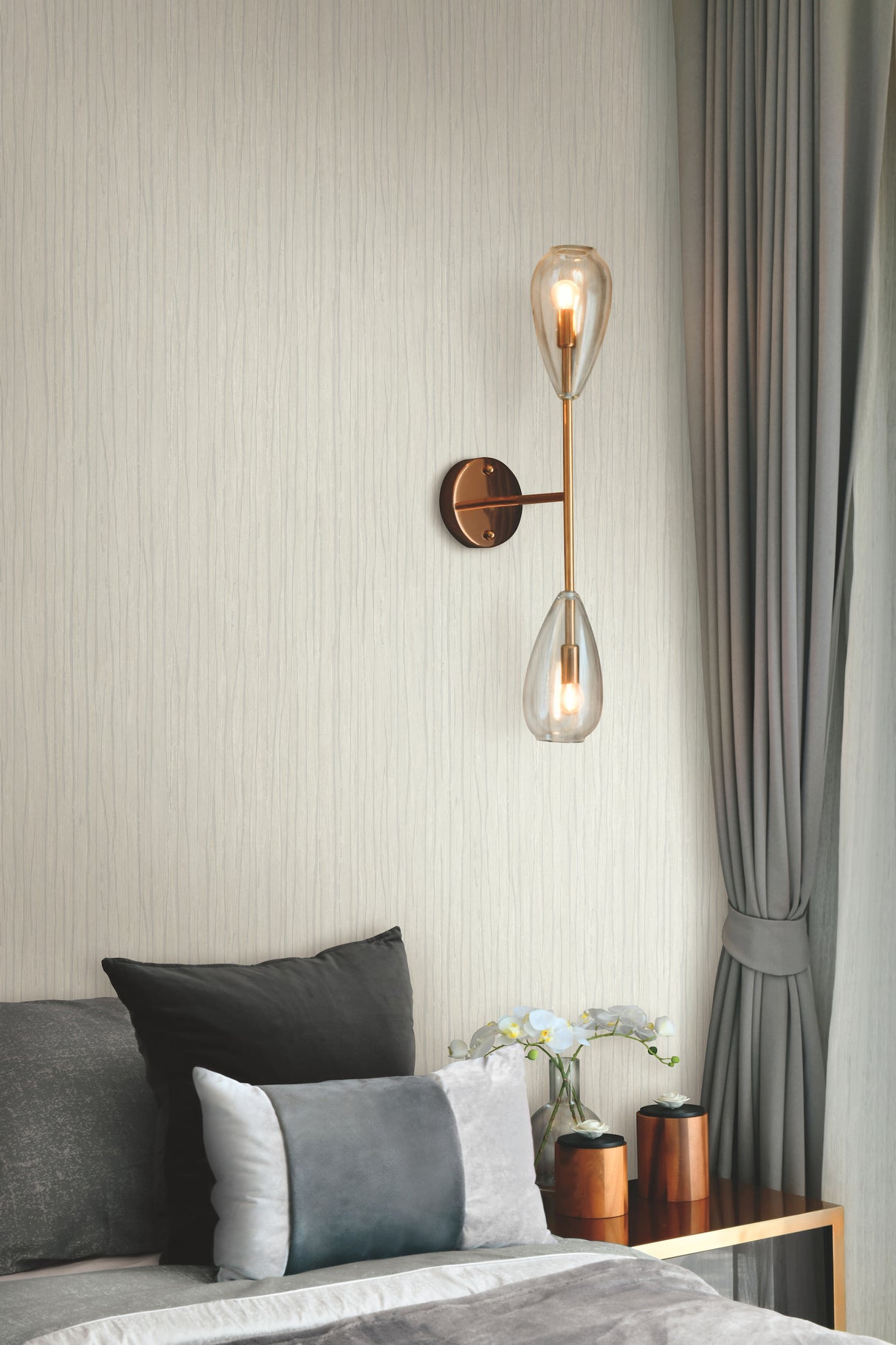 York OG0542 Temperate Veil Light Grey Wallpaper