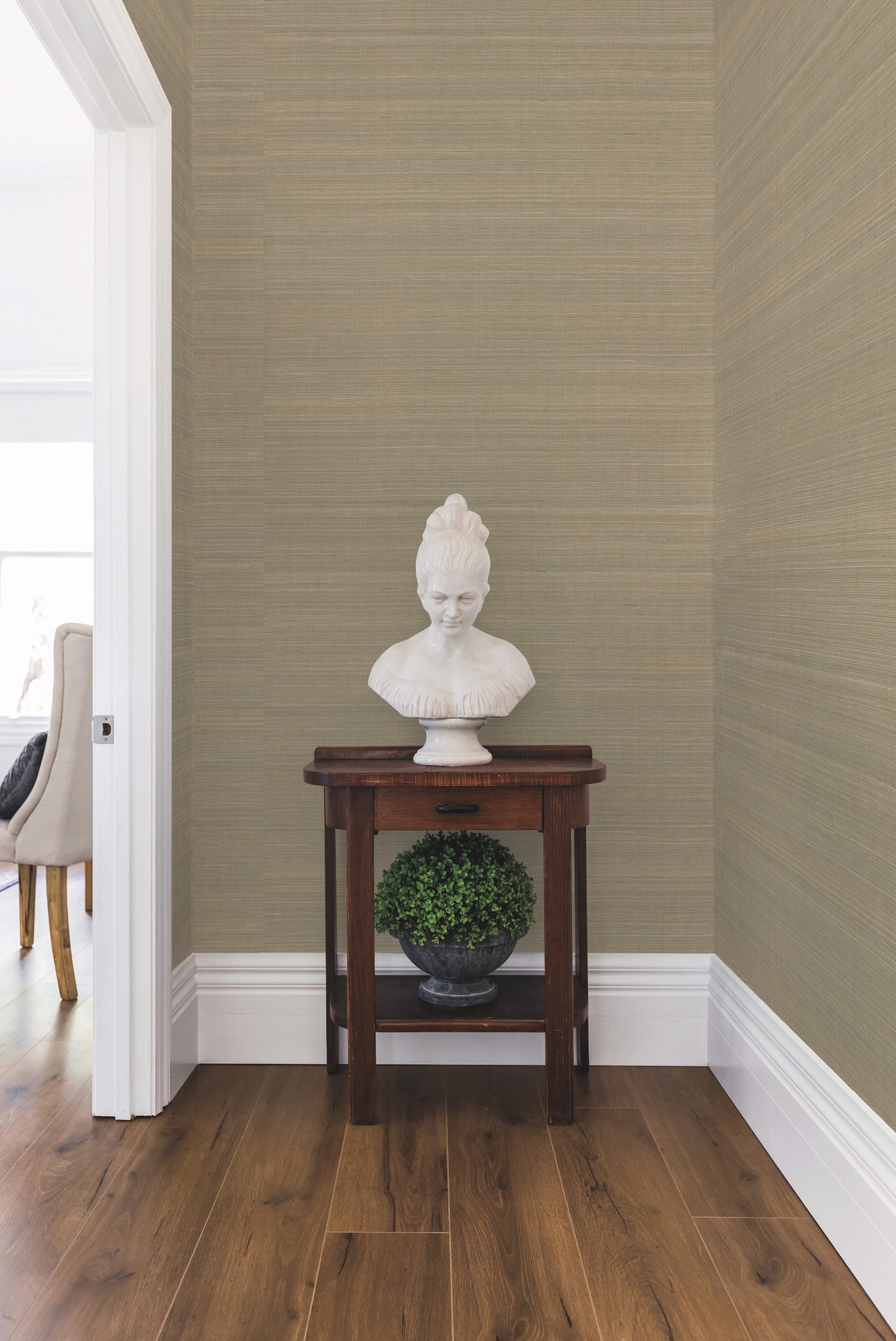 York OG0620 Abaca Weave Taupe Wallpaper