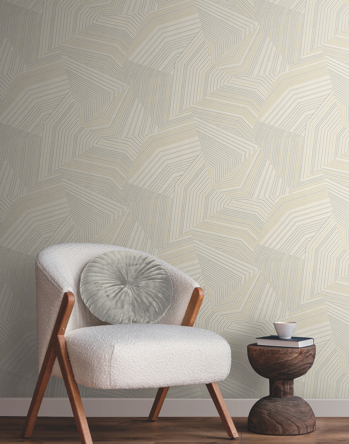 York OI0612 Dotted Maze Taupe Wallpaper