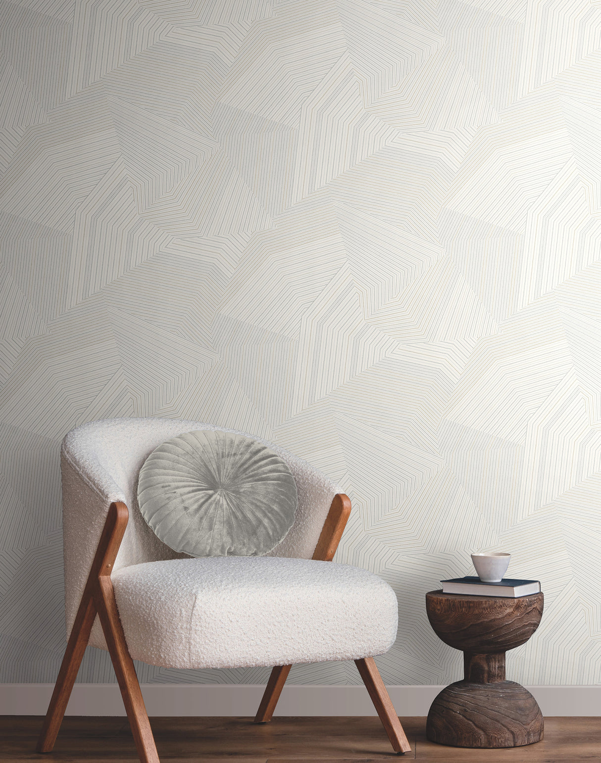 York OI0615 Dotted Maze White Wallpaper