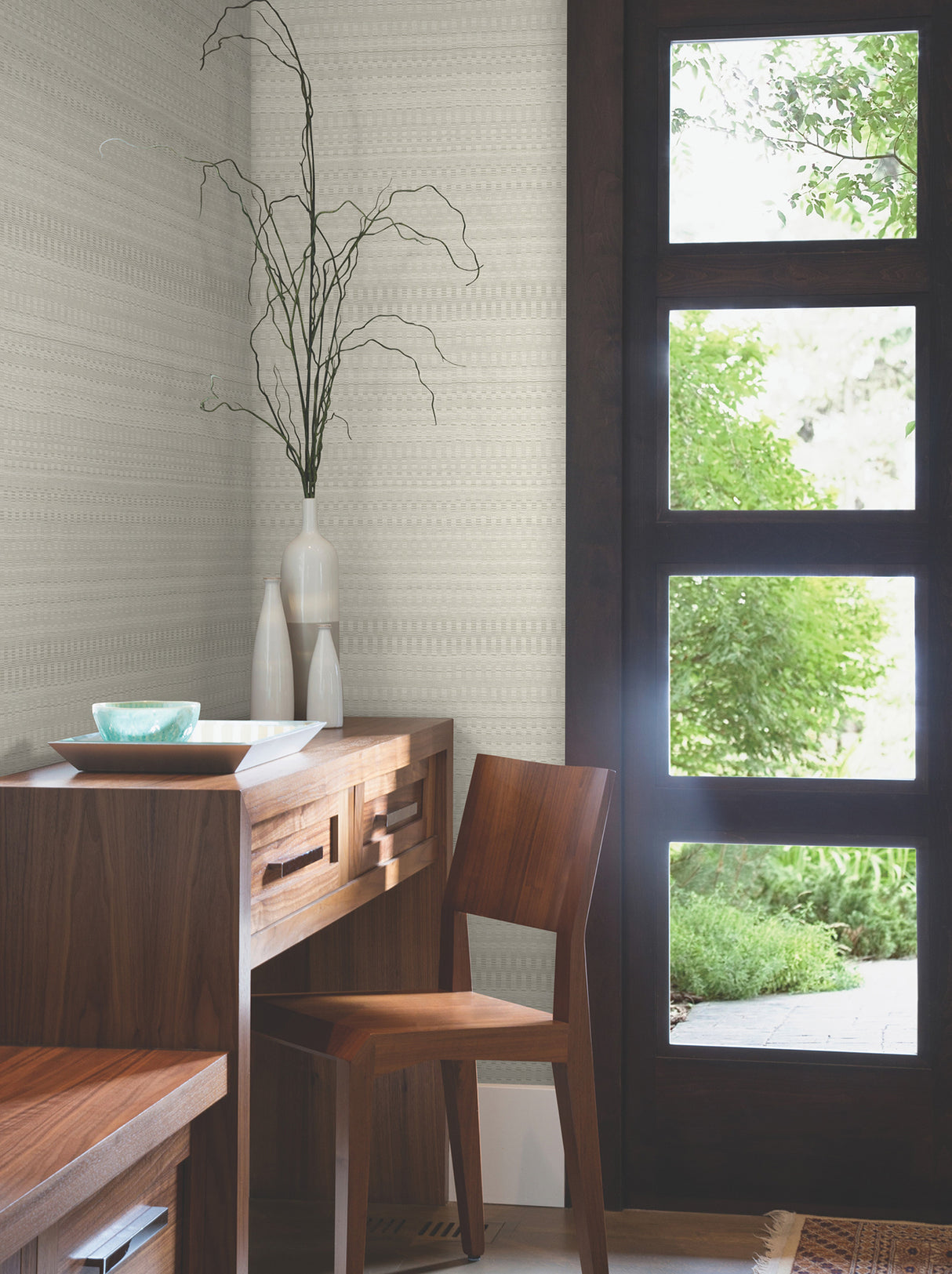 York OI0622 Tapestry Stitch Beige Wallpaper