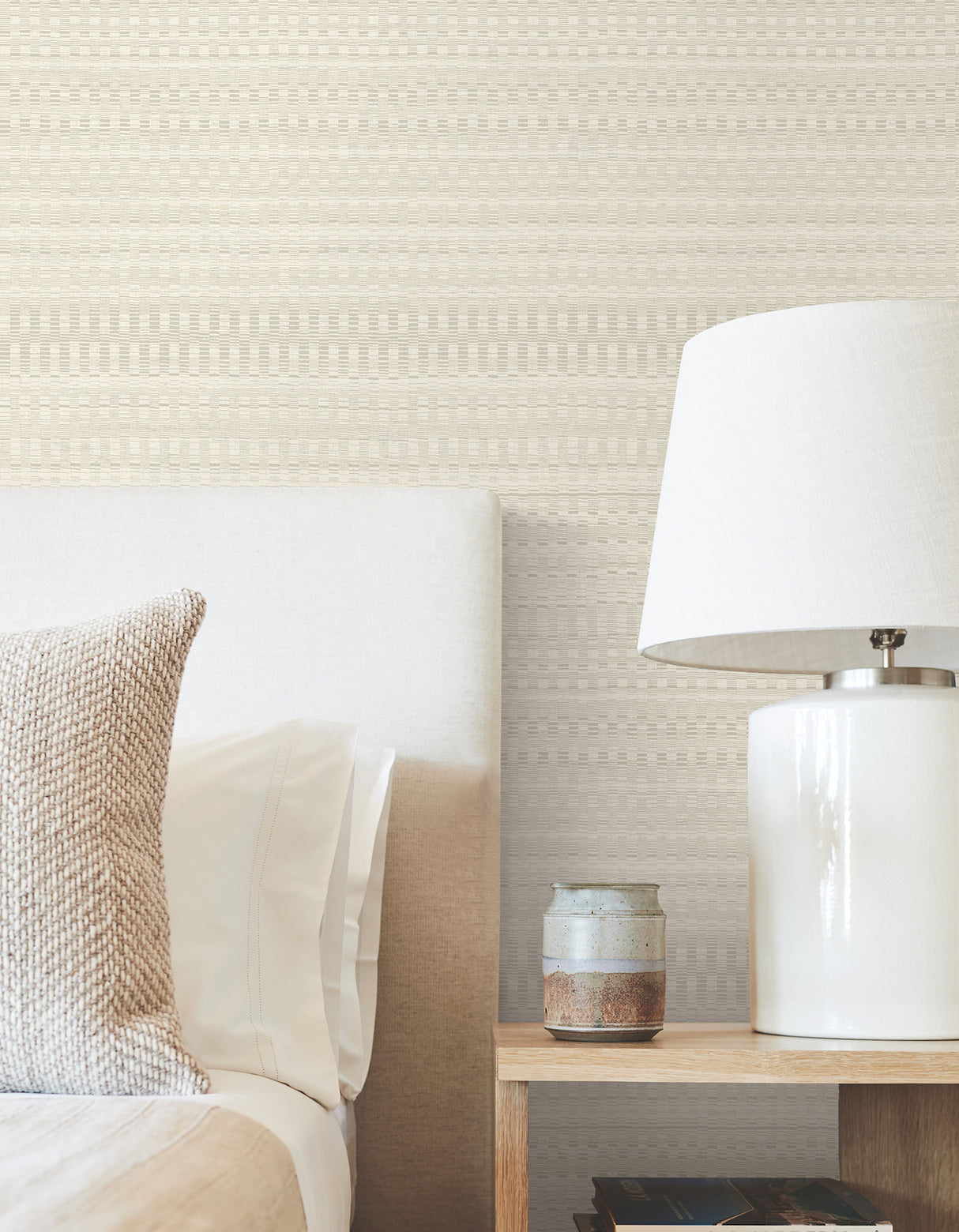 York OI0622 Tapestry Stitch Beige Wallpaper