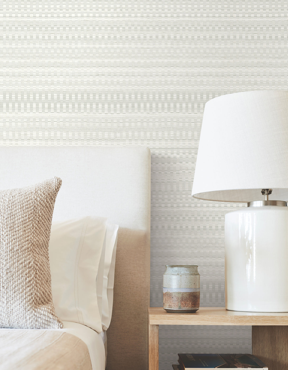 York OI0623 Tapestry Stitch Grey Wallpaper