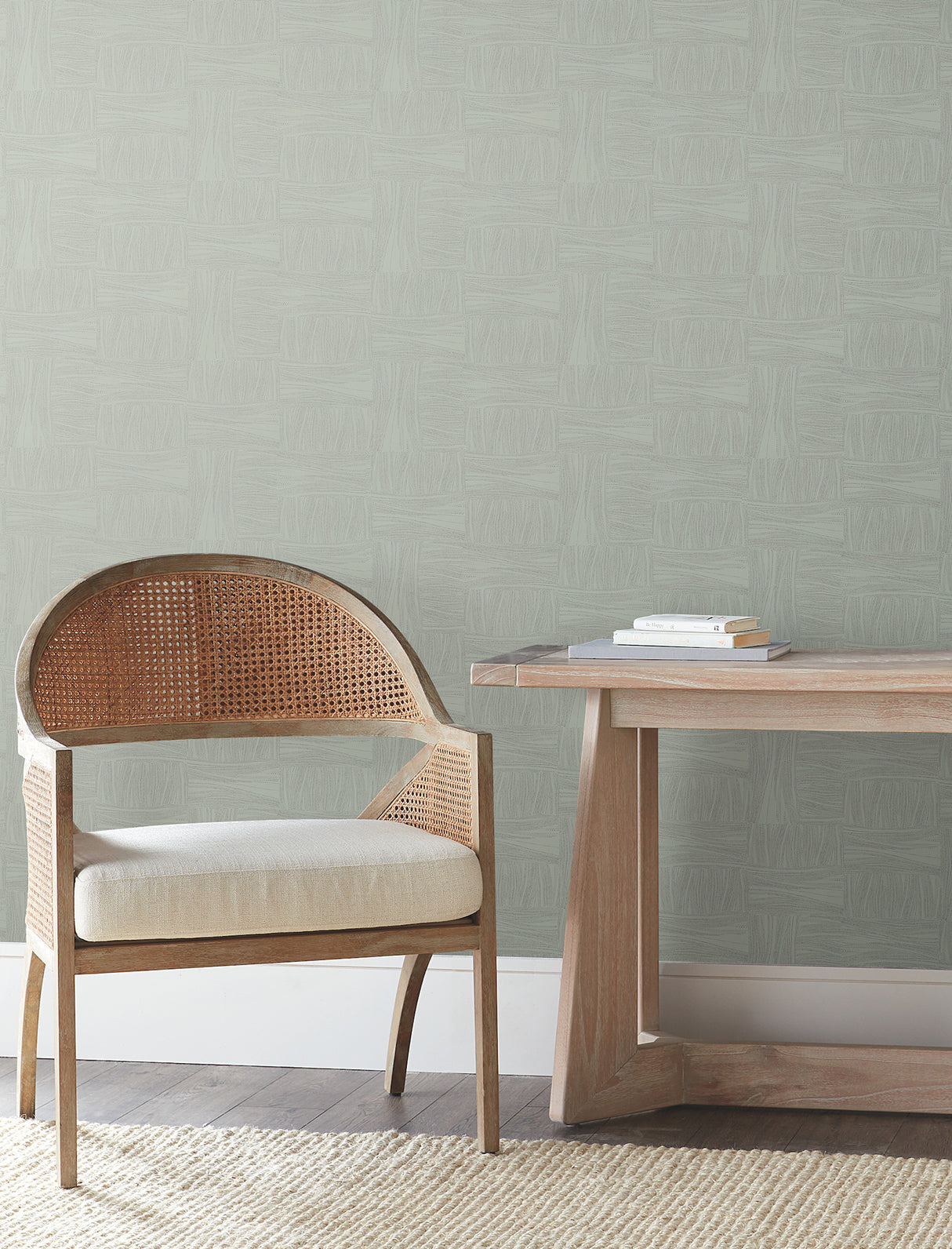 York OI0631 Wicker Dot Sage Wallpaper