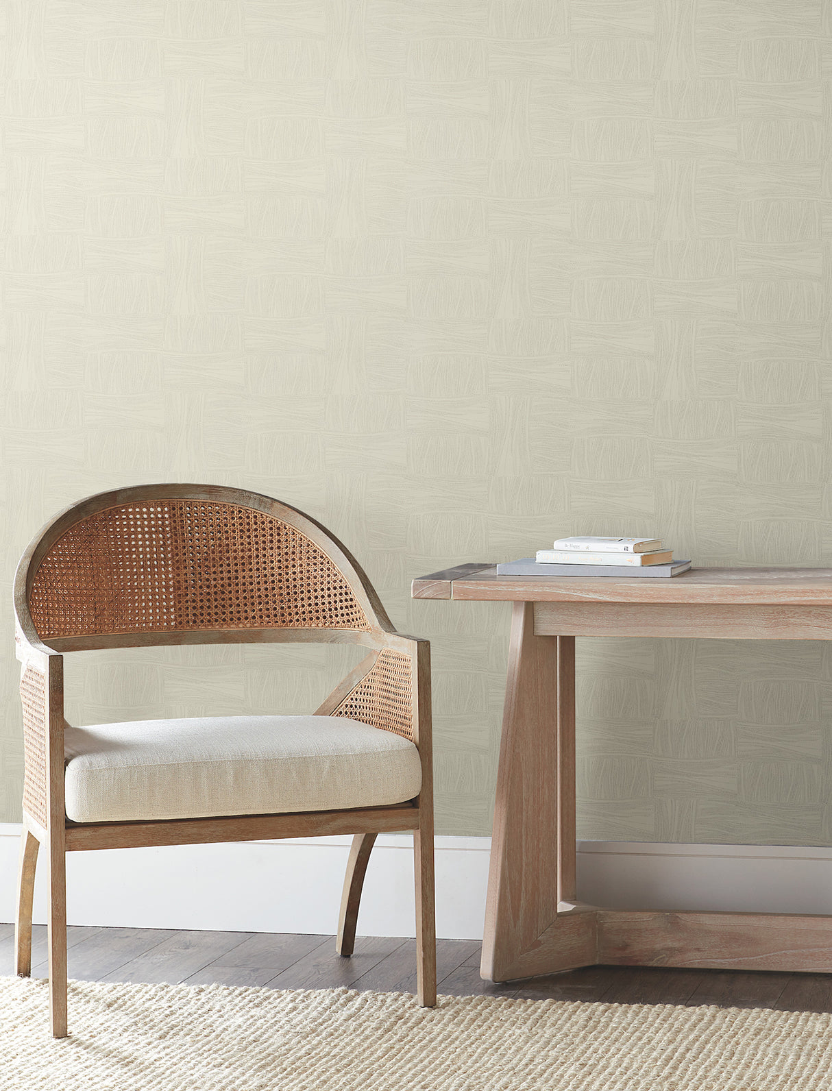 York OI0635 Wicker Dot Beige Wallpaper