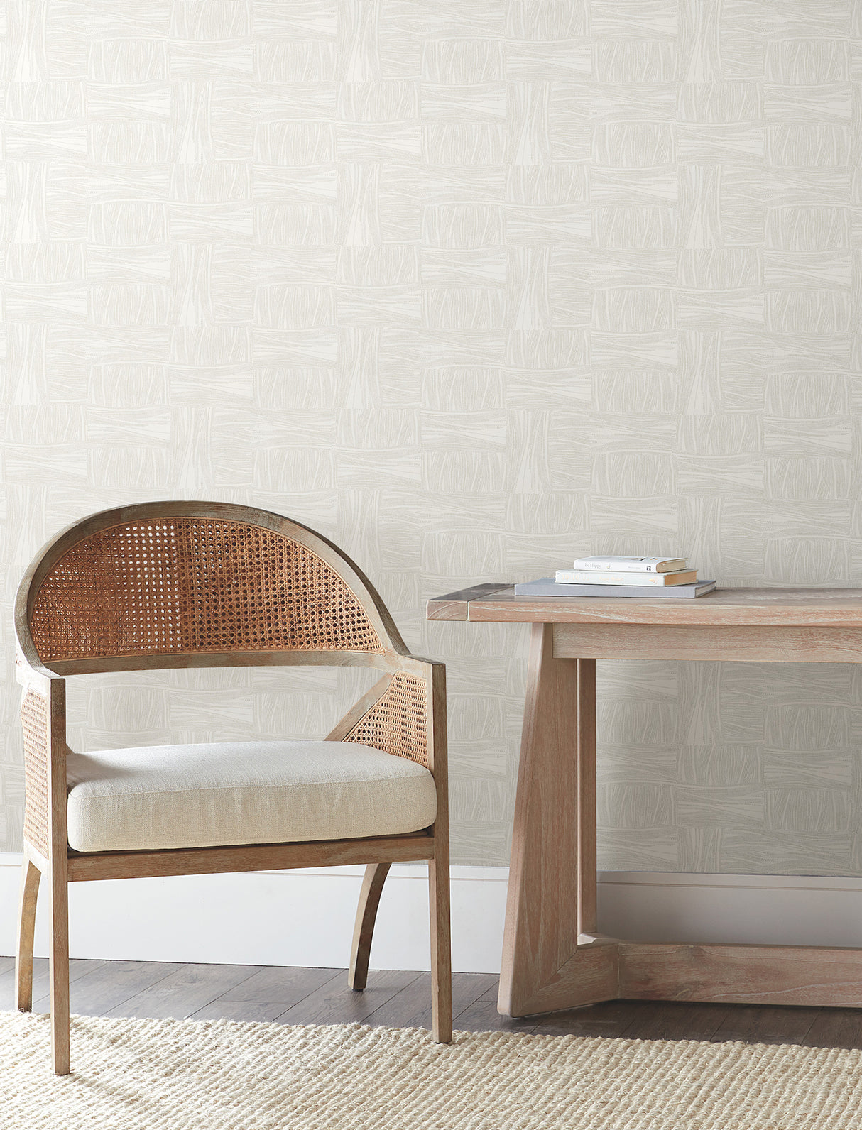 York OI0636 Wicker Dot Ivory Wallpaper