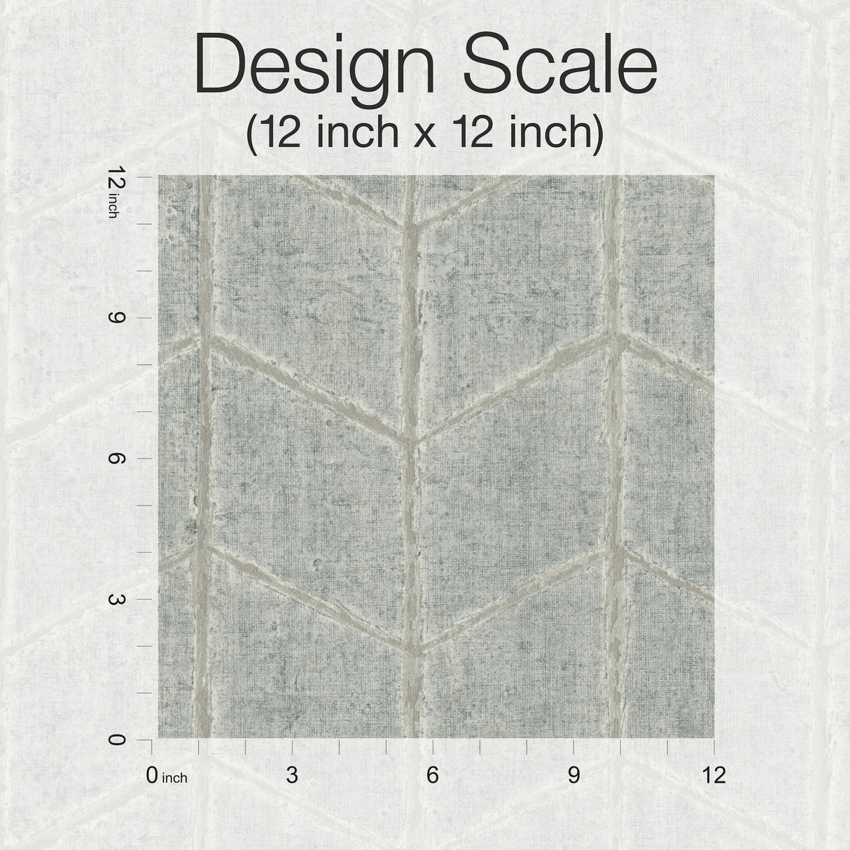 York OI0641 Flatiron Geometric Grey Sky Wallpaper