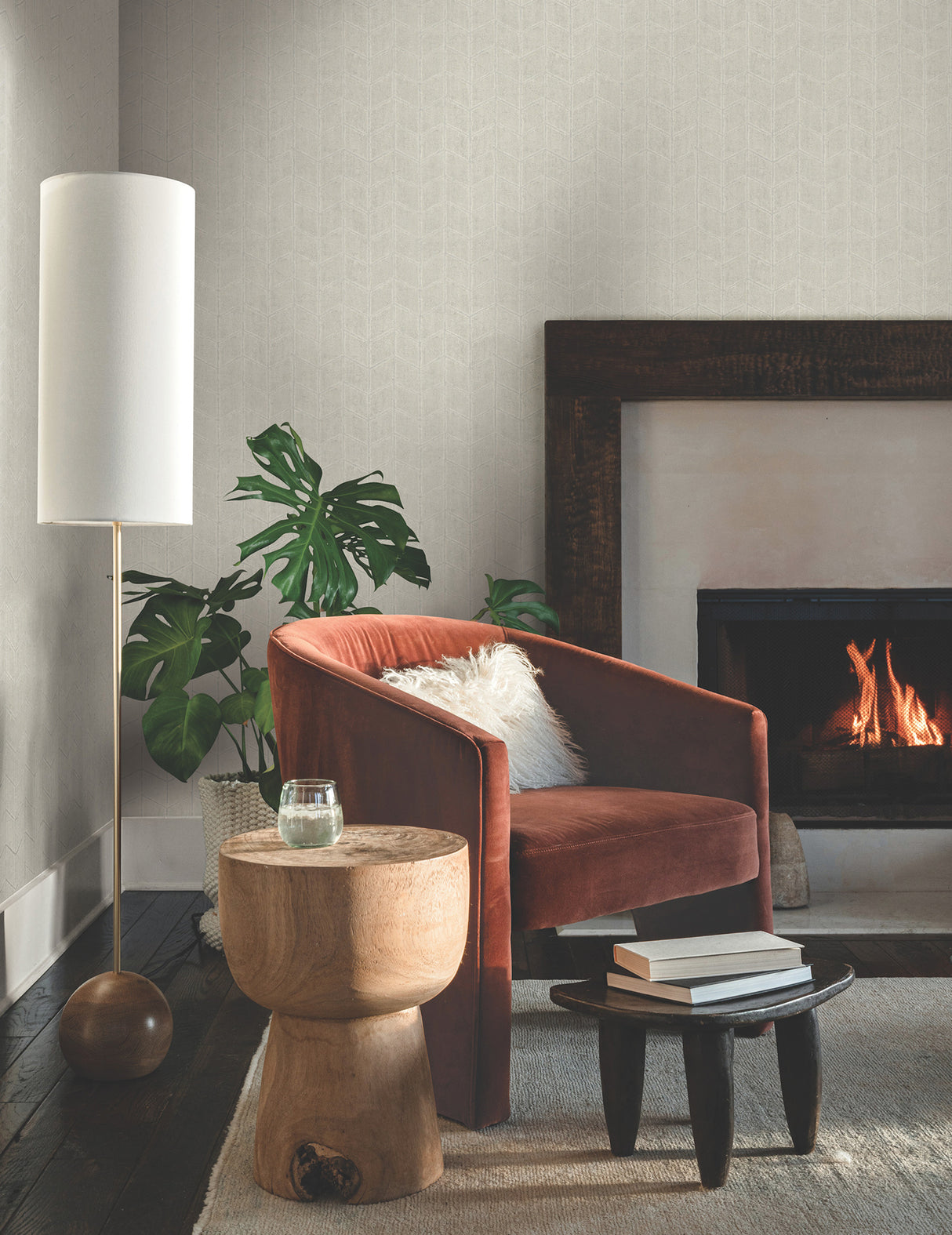 York OI0644 Flatiron Geometric Pearl Grey Wallpaper