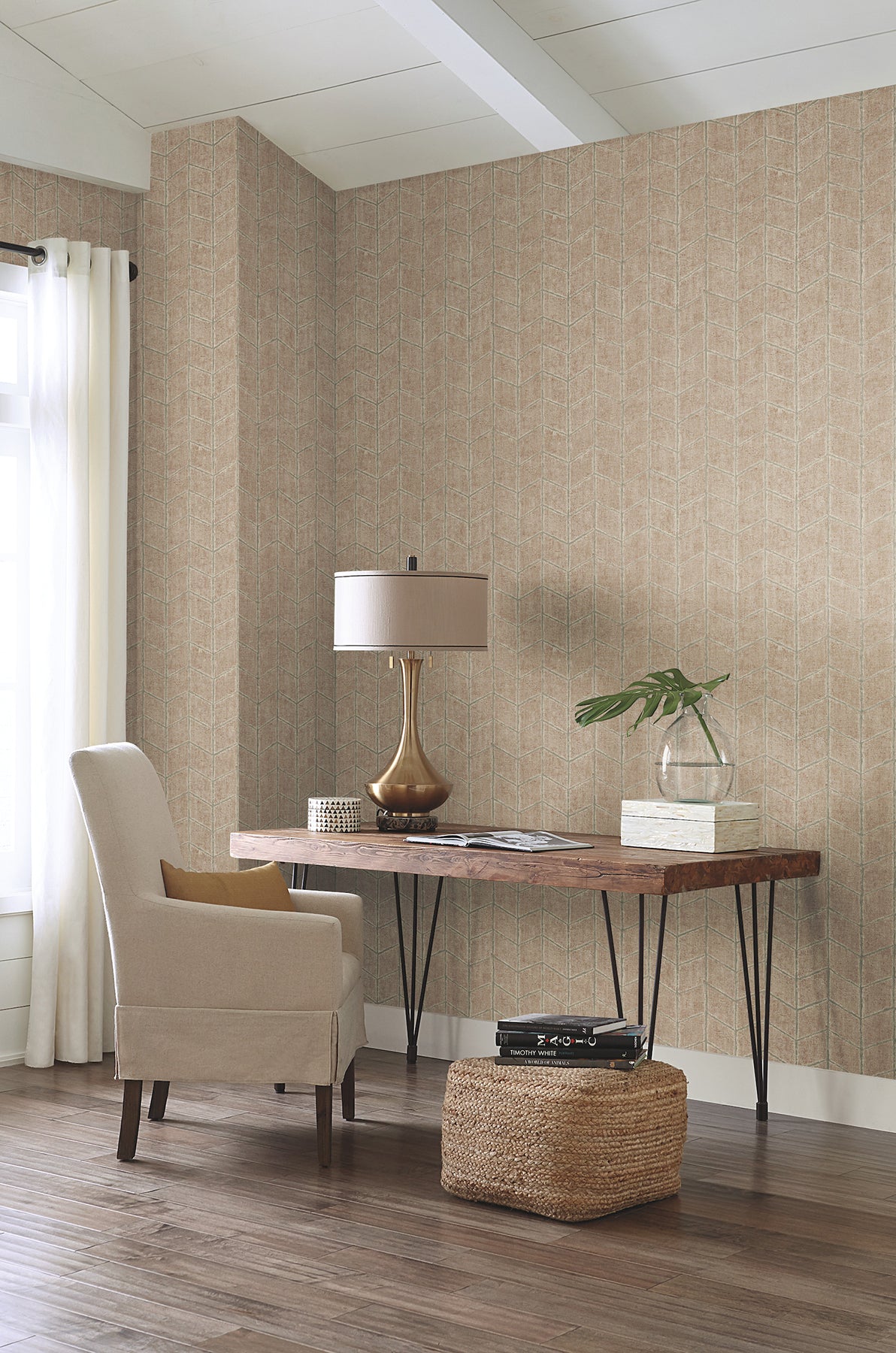 York OI0646 Flatiron Geometric Brick Wallpaper