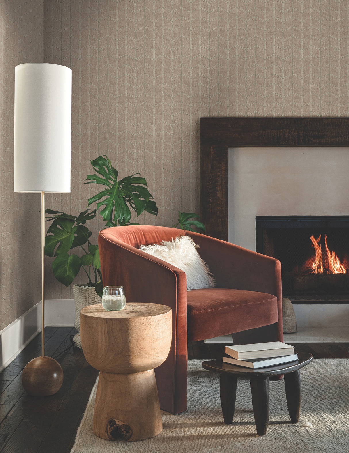 York OI0646 Flatiron Geometric Brick Wallpaper