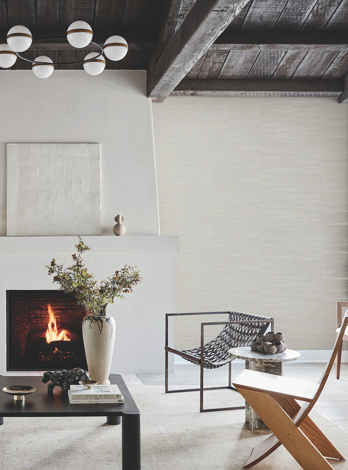 York OI0664 Line Stripe Grey Wallpaper