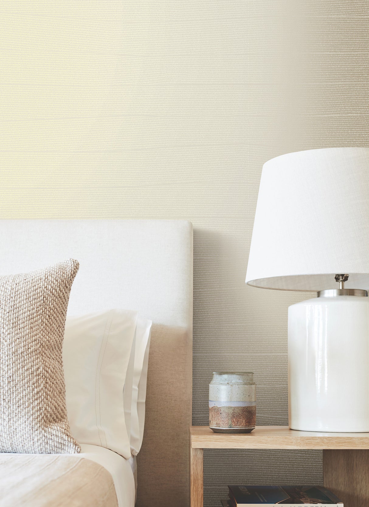 York OI0696 Natural Grid Beige Wallpaper