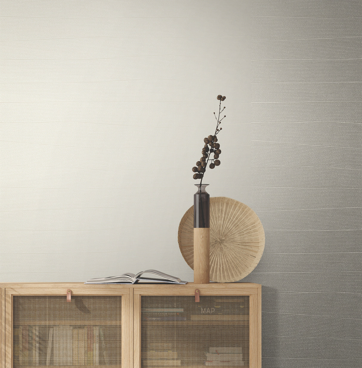 York OI0696 Natural Grid Beige Wallpaper