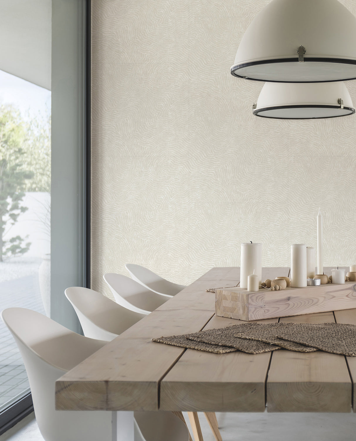 York OI0713 Modern Wood White Wallpaper