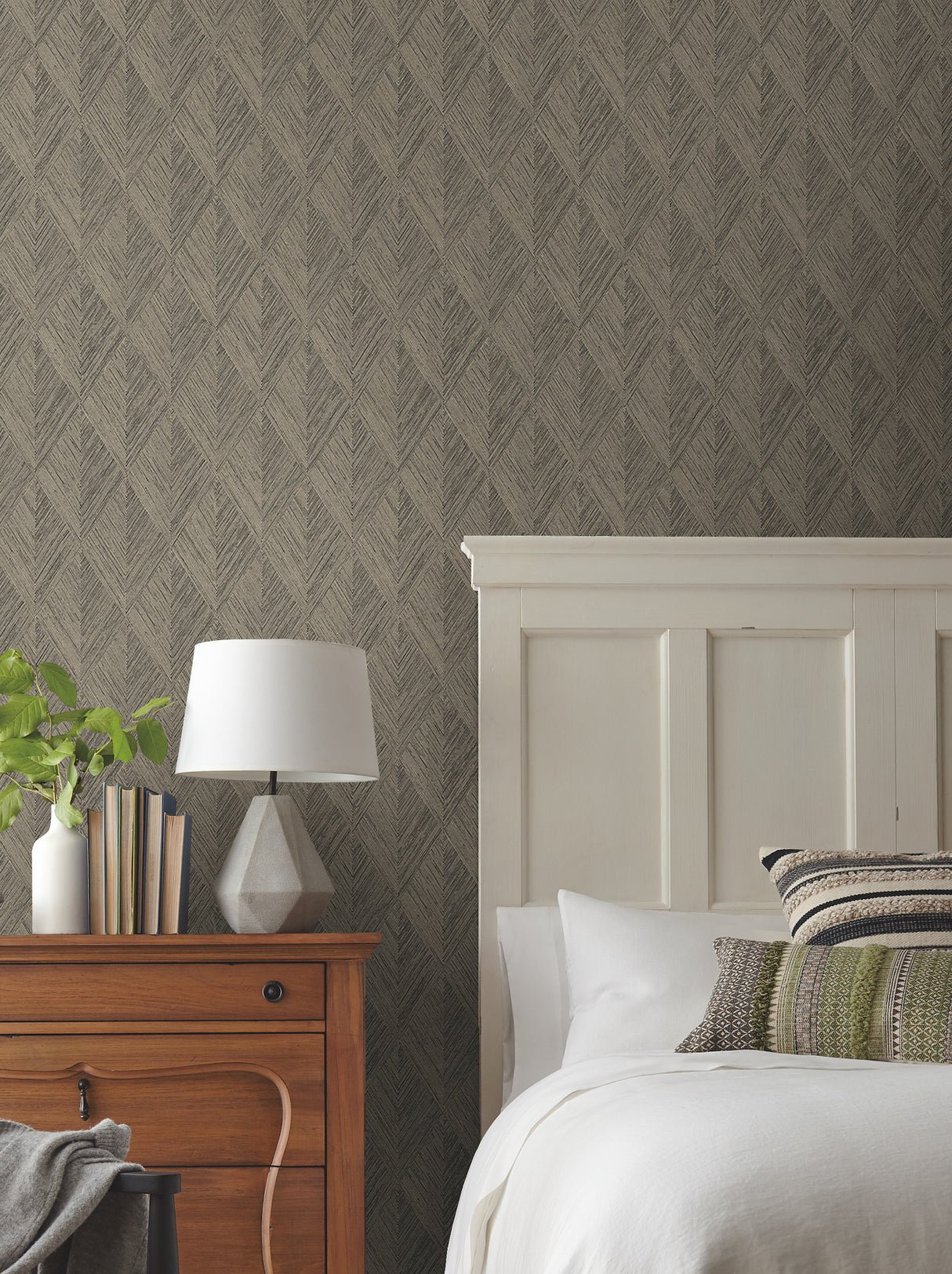 York OM3631 Belmont Brown Wallpaper