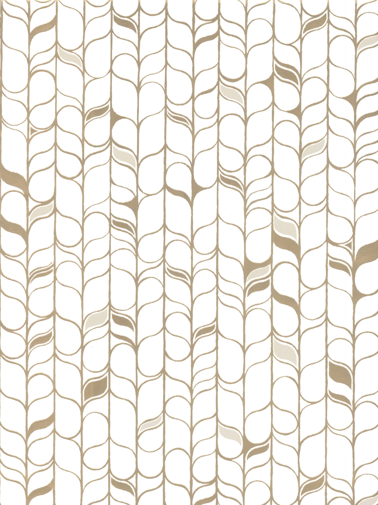 York OS4201 Perfect Petals White & Gold Wallpaper