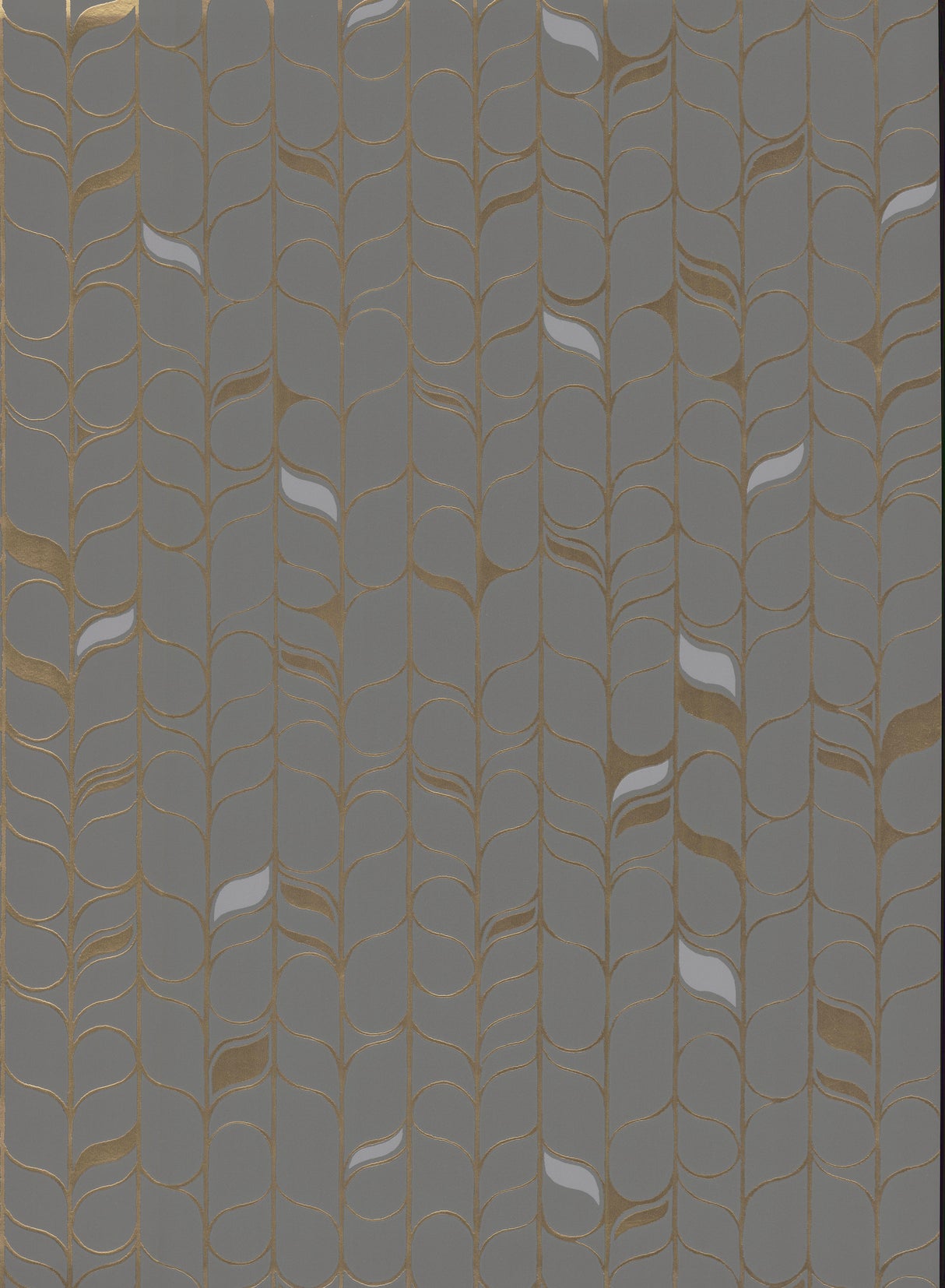 York OS4203 Perfect Petals Grey & Gold Wallpaper