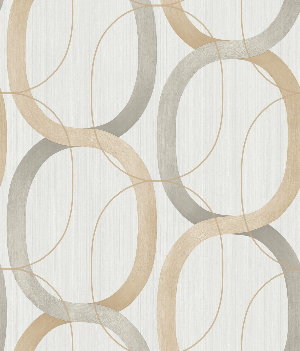 York OS4212 Interlock Dark Taupe Wallpaper