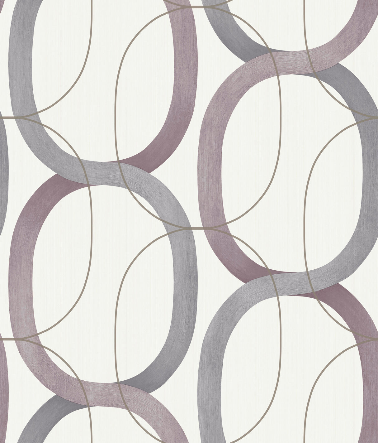 York OS4216 Interlock Plum Wallpaper