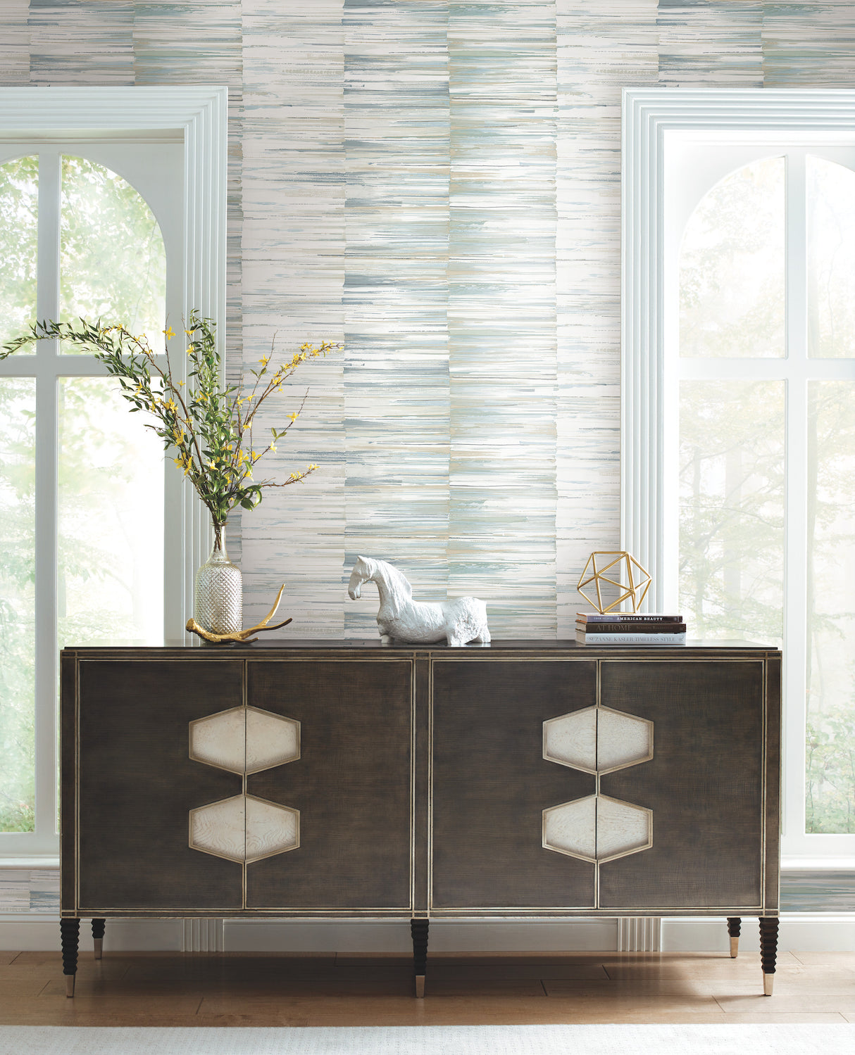 York OS4233 Artist's Palette Cream & Blue Wallpaper