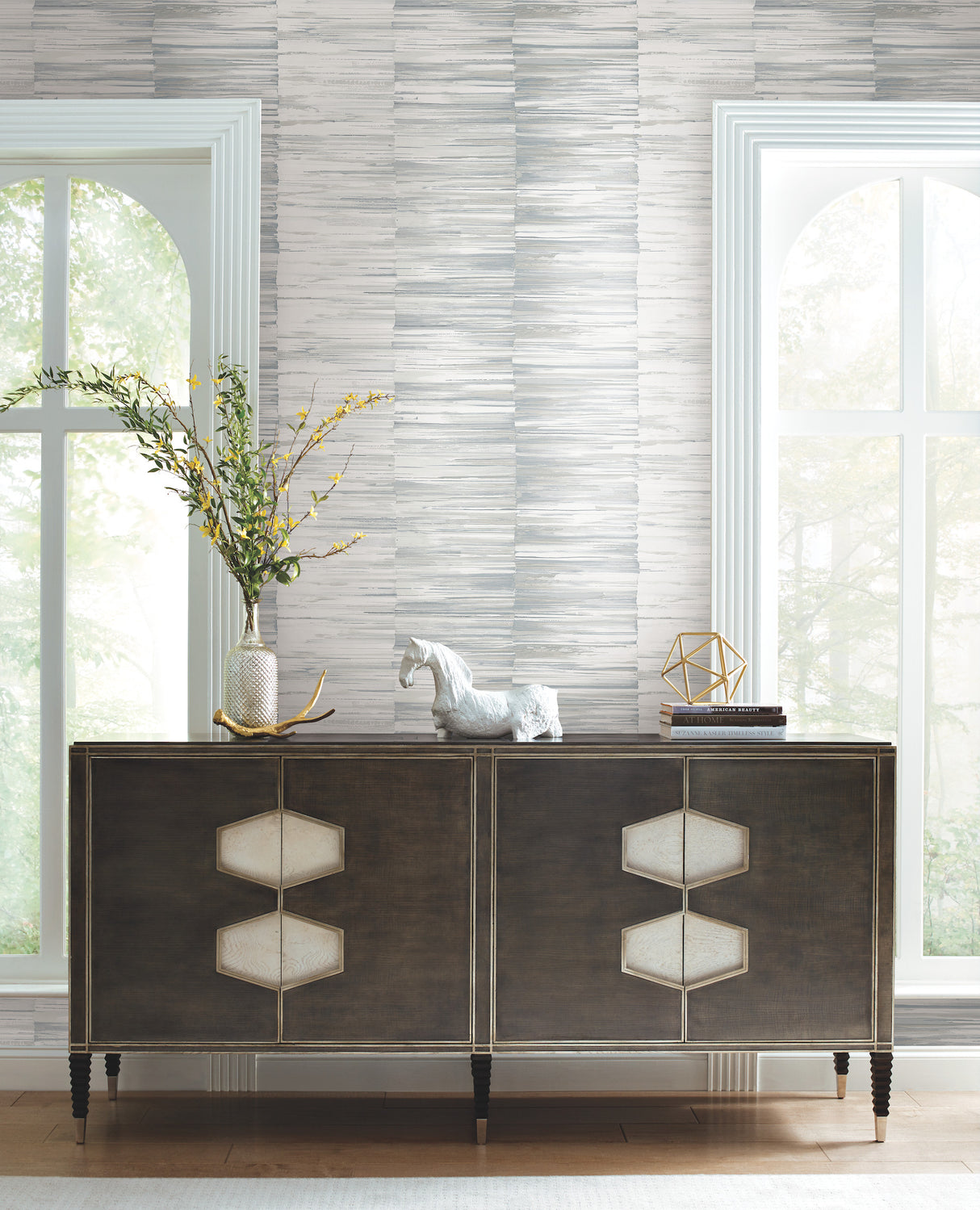 York OS4238 Artist's Palette Blue & Grey Wallpaper