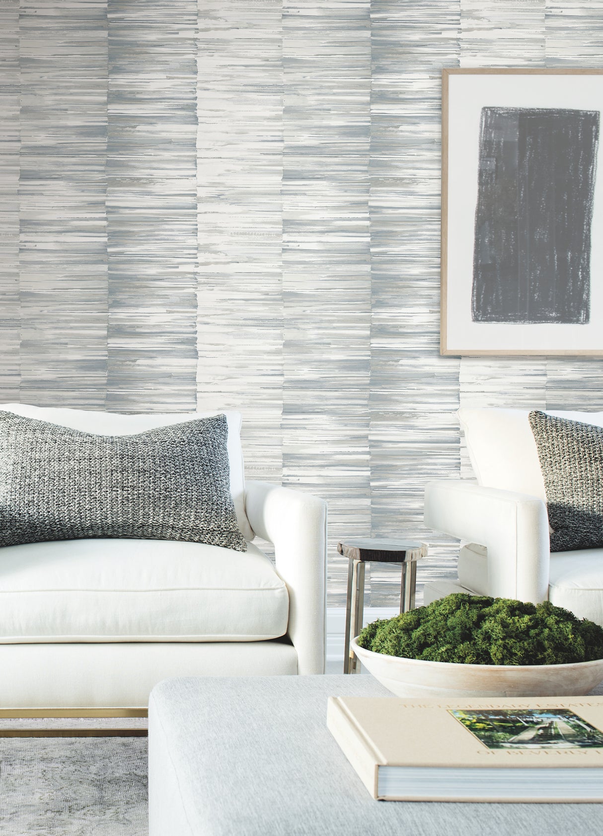 York OS4238 Artist's Palette Blue & Grey Wallpaper