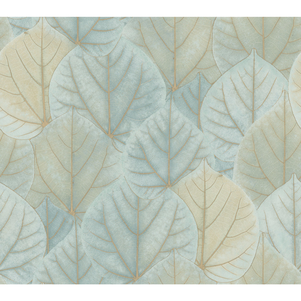 York OS4241 Leaf Concerto Turquoise Wallpaper
