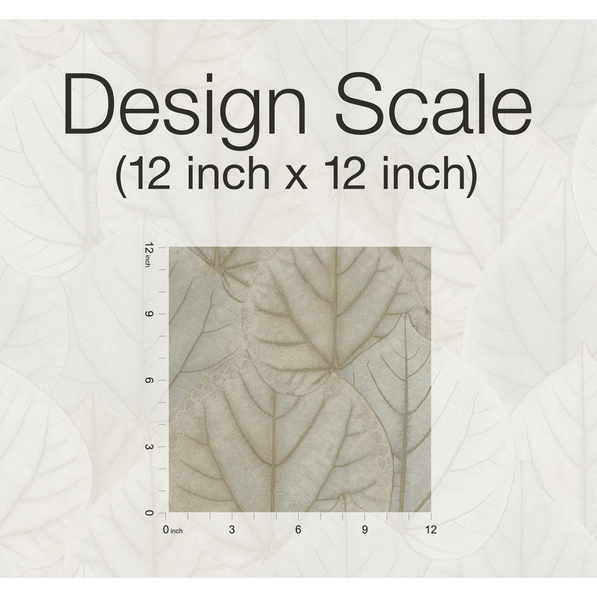 York OS4243 Leaf Concerto Taupe Wallpaper