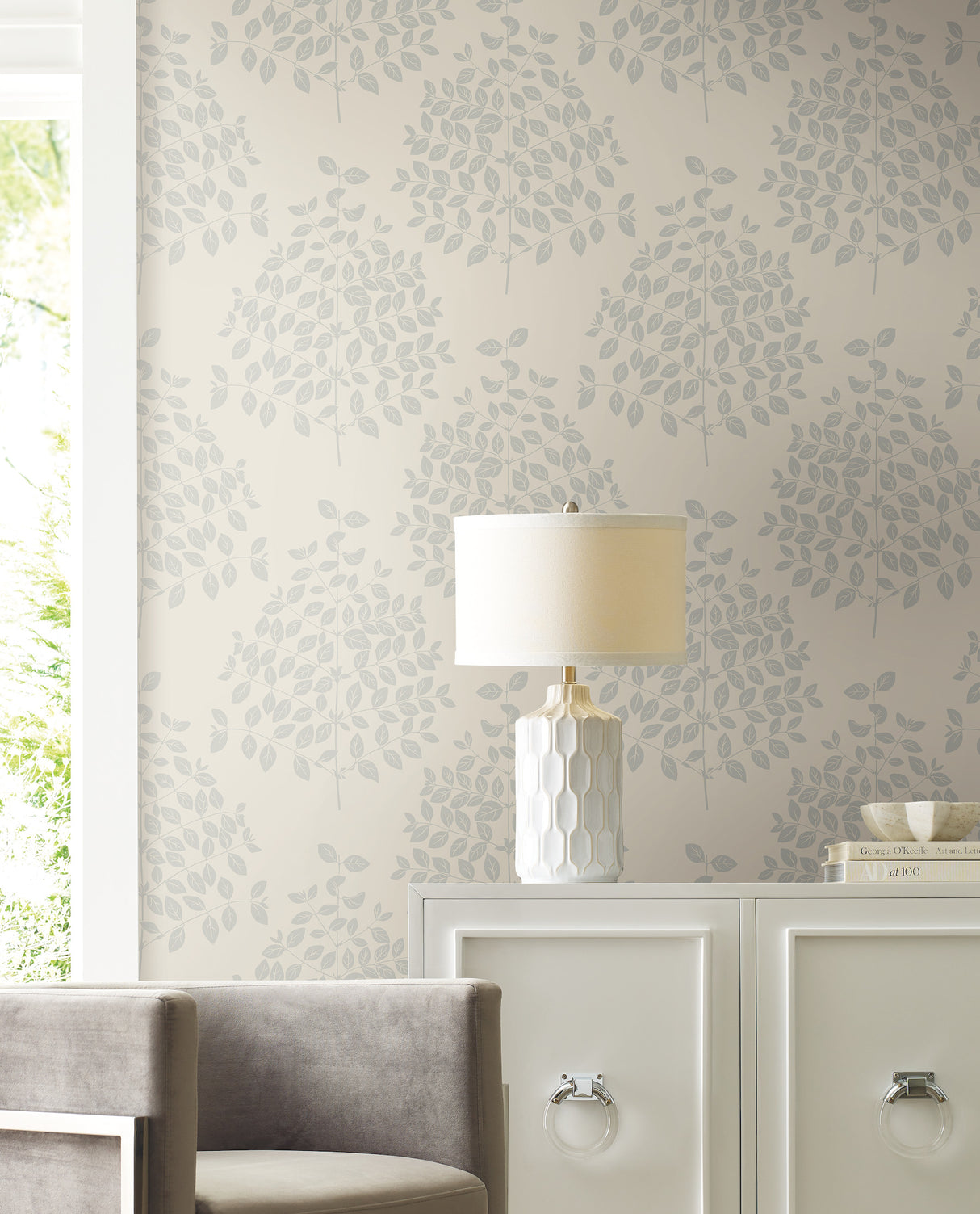 York OS4251 Tender Cream & Silver Wallpaper