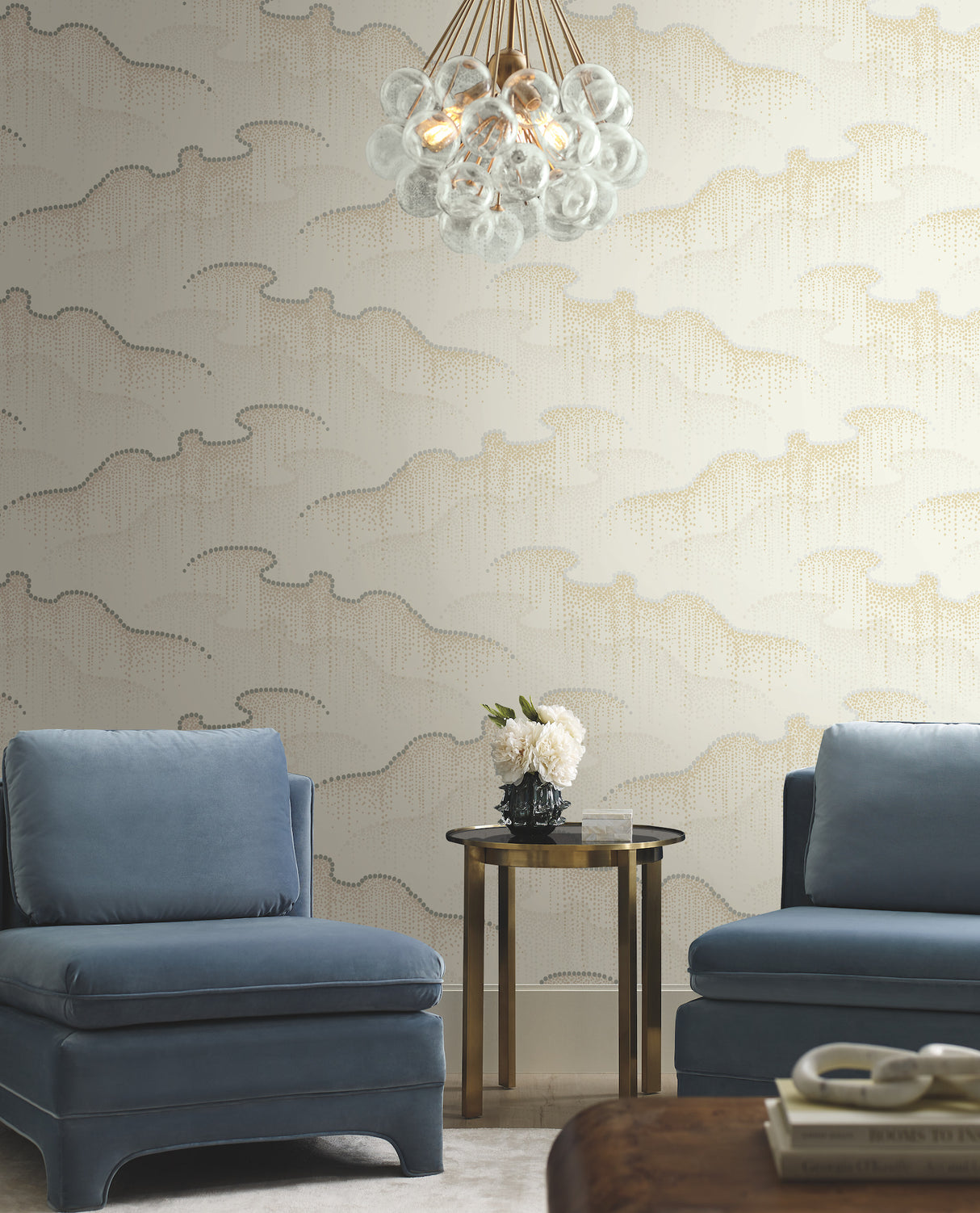 York OS4266 Moonlight Pearls Cream Wallpaper