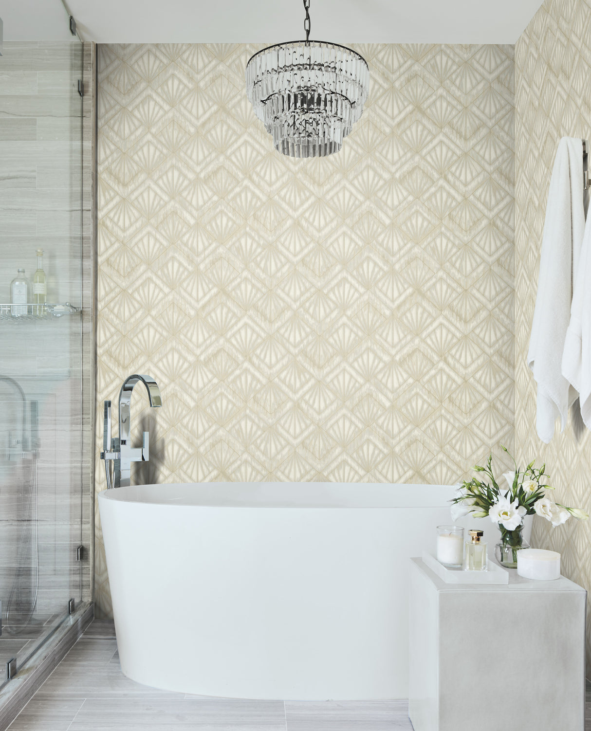 York OS4272 Modern Shell Beige Wallpaper