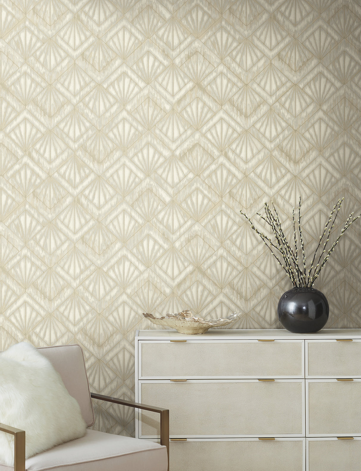 York OS4272 Modern Shell Beige Wallpaper