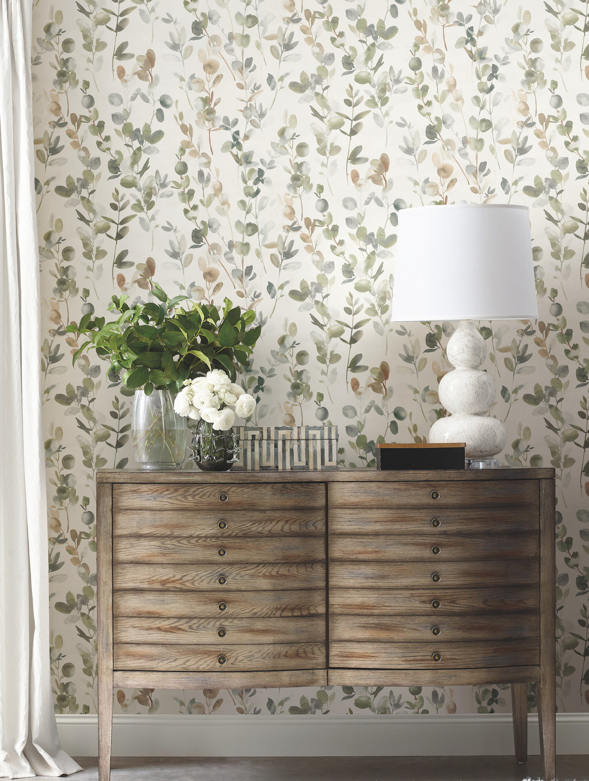 York OS4311 Joyful Eucalpytus Green Wallpaper