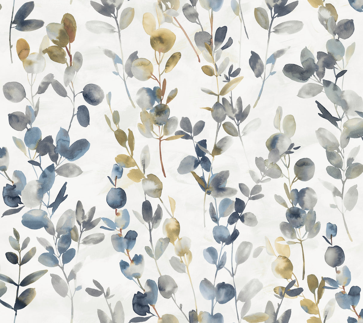 York OS4314 Joyful Eucalyptus Navy Wallpaper