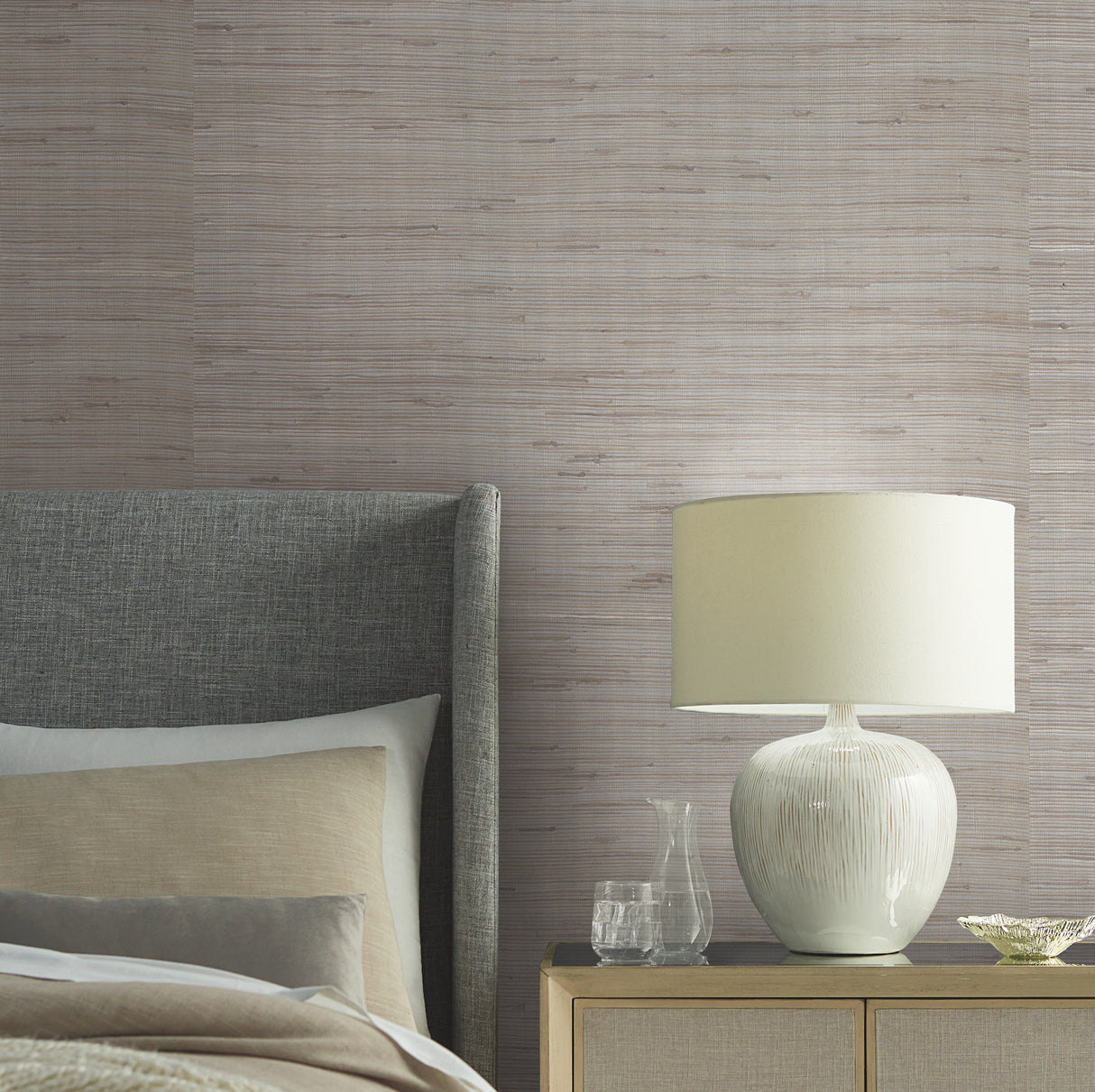 York OS4322 Jute Silver & Taupe Metallic Wallpaper
