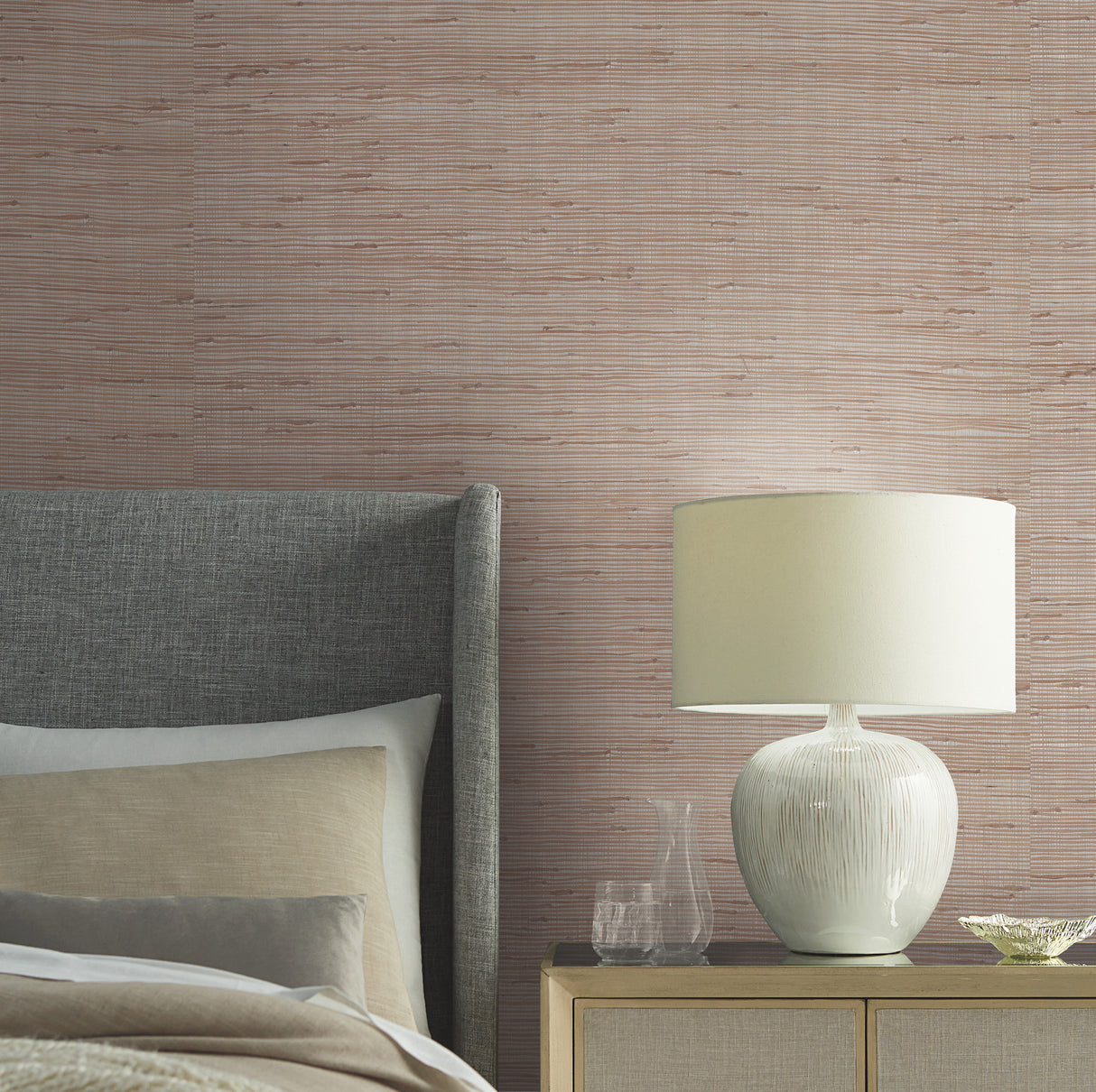 York OS4323 Jute Silver & Tan Metallic Wallpaper