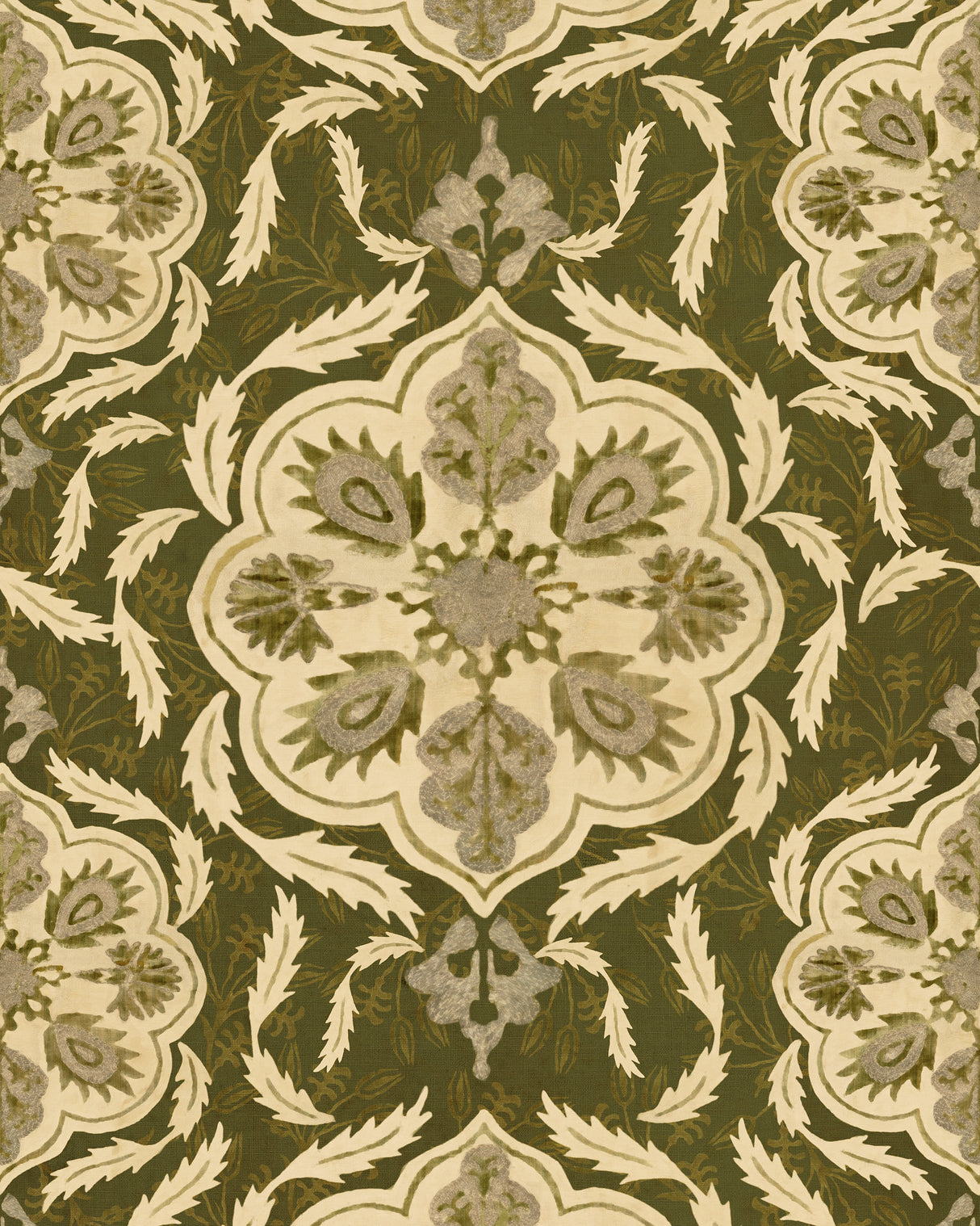 MindtheGap OTTOMAN Green - Wallpaper Collection 2024 - The Wetlands