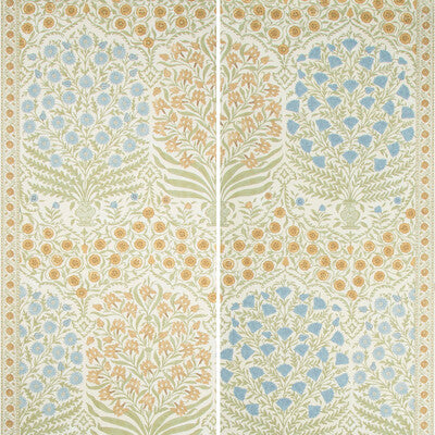 LEE JOFA P2017100.540.0 SAMEERA PAPER SAPPHIRE/GOLD Wallpaper - Eade's Wallpaper