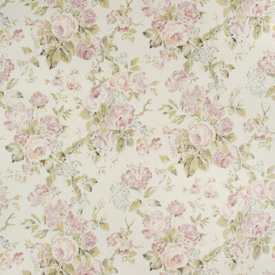 LEE JOFA P2018106.103.0 GARDEN ROSES WP LILAC/MOSS Wallpaper - Eade's Wallpaper