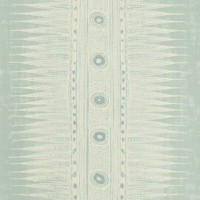 LEE JOFA P2018107.135.0 INDIAN ZAG PAPER AQUA Wallpaper - Eade's Wallpaper