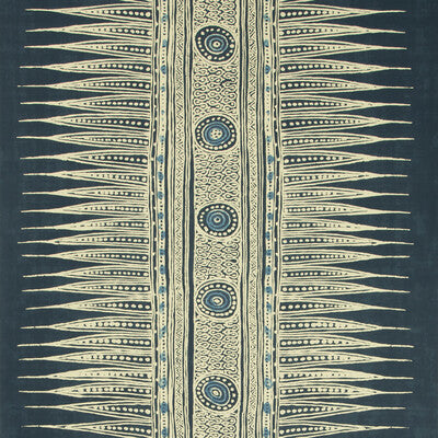LEE JOFA P2018107.50.0 INDIAN ZAG PAPER INDIGO Wallpaper - Eade's Wallpaper