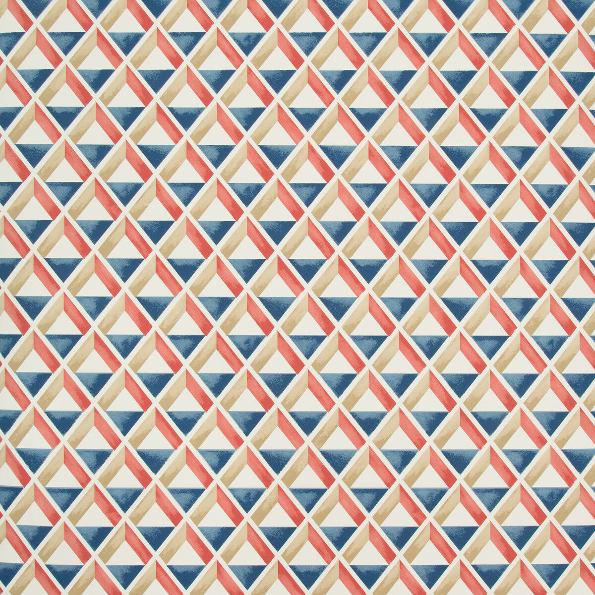 LEE JOFA P2018108.195.0 CANNES PAPER RED/BLUE Wallpaper - Eade's Wallpaper