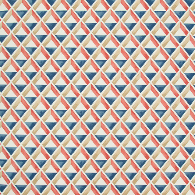 LEE JOFA P2018108.195.0 CANNES PAPER RED/BLUE Wallpaper - Eade's Wallpaper